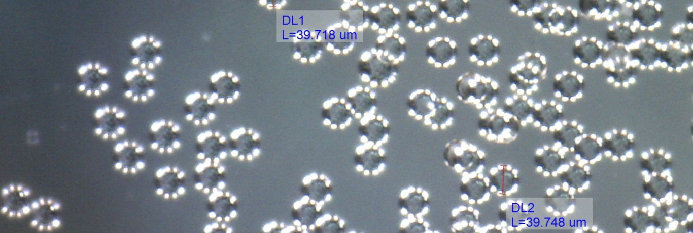 analise microscopica do pmma mostra microesferas de tamanho regular