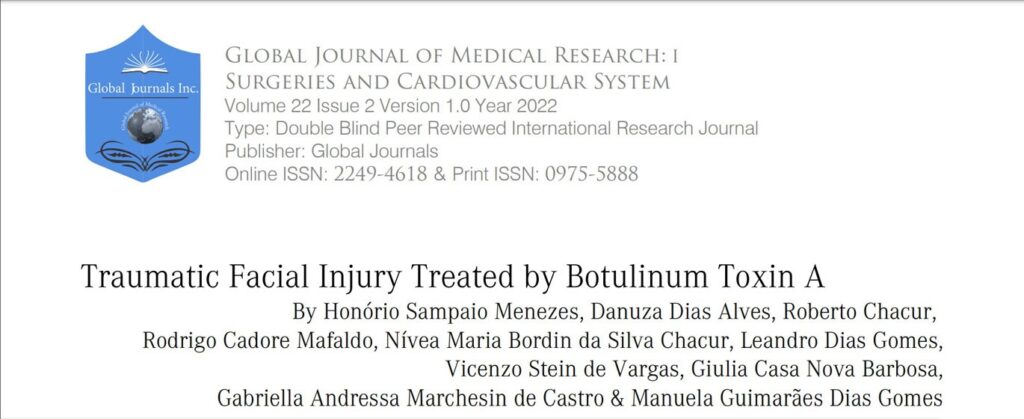 Capa do artigo de tratamento de cicatriz facial com toxina botulínica